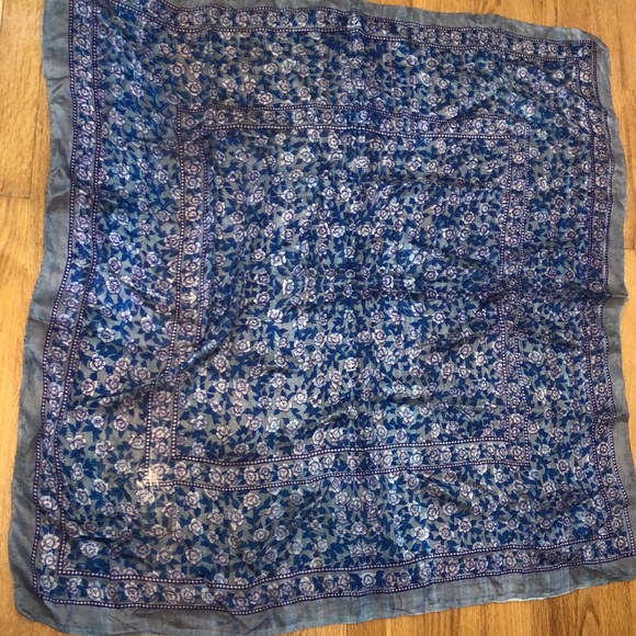 Bebe London Floral Square Oversized Delicate Silk Scarf - Picture 3 of 9